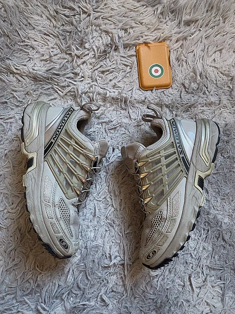 Salomon ACS Pro Trailrunningschuhe Sneaker Beige Silber Gorpcore