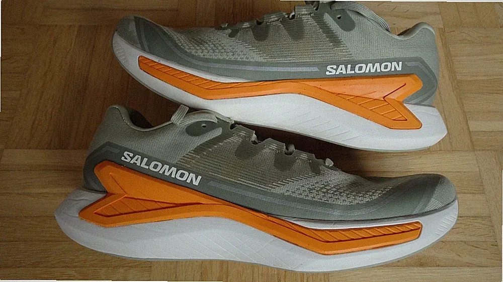 Salomon DRX Bliss Laufschuh Grau/Orange Gr. UK 9,5; EU 44; US 10 TOP Zustand!