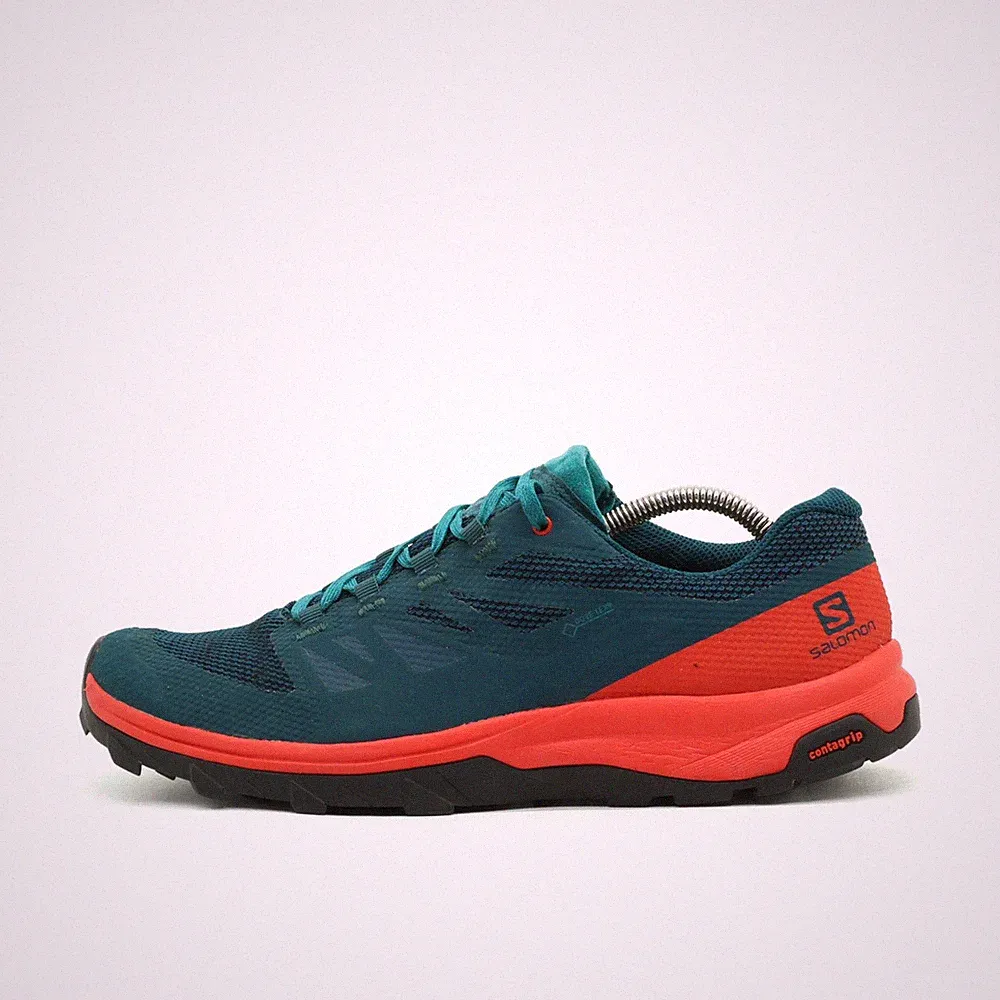 Salomon Herren OUTline GTX Laufschuhe EU 43 1/3 Türkis/Orange 404773