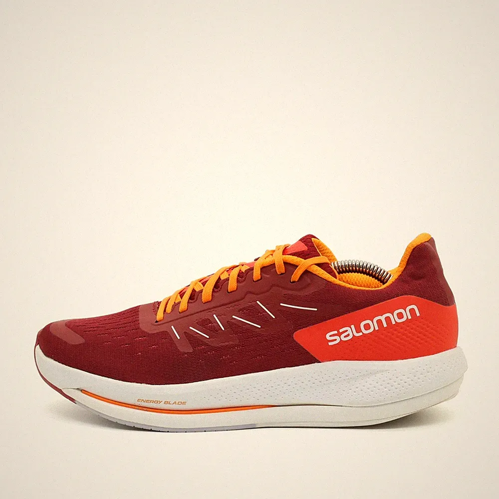 Salomon Herren Spectur Laufschuh Rot Orange Textil Synthetik Blade EU 41 1/3