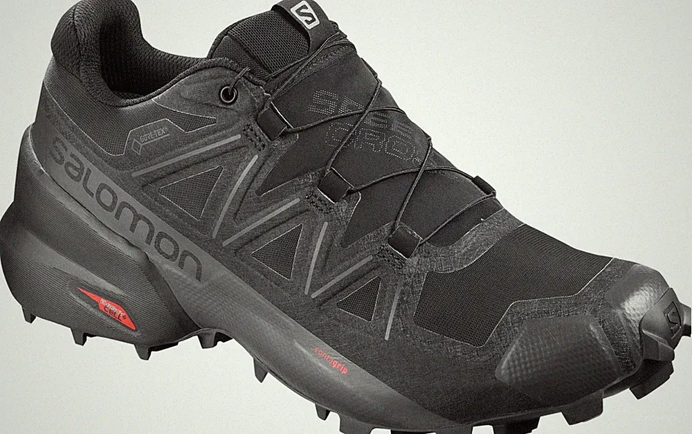 Salomon Herren Speedcross 5, GTX Wasserdicht, Black Black Phantom
