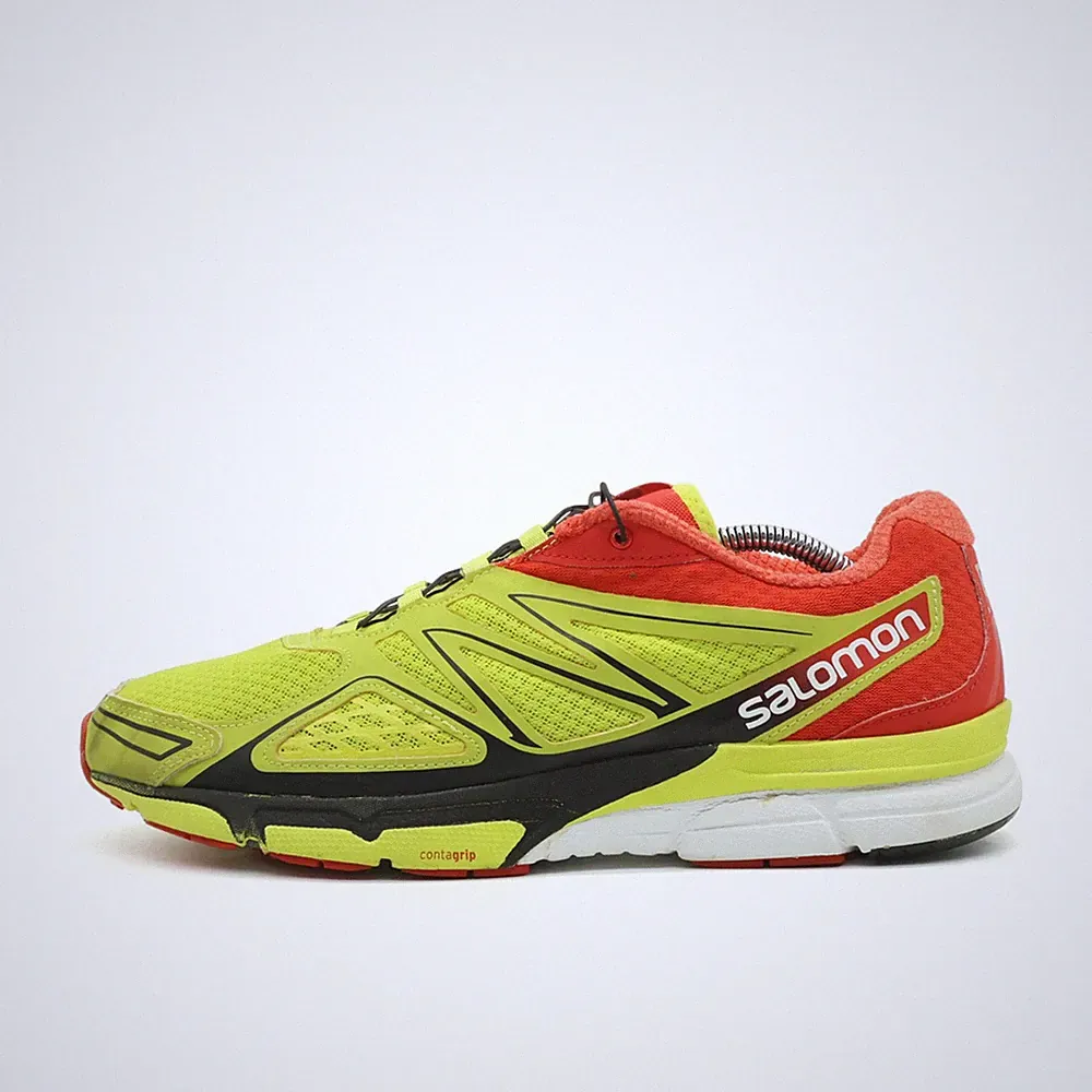 Salomon Herren X-Scream 3D Sneaker Gelb/Rot/Schwarz Low-Top Laufschuhe EU 44
