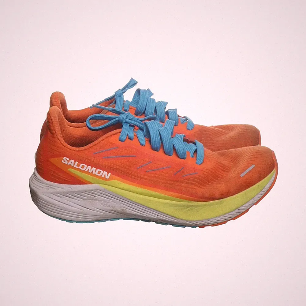 Salomon, Laufschuhe, Größe: 42 1/2, Orange/Blau/Gelb, Herren #3zv