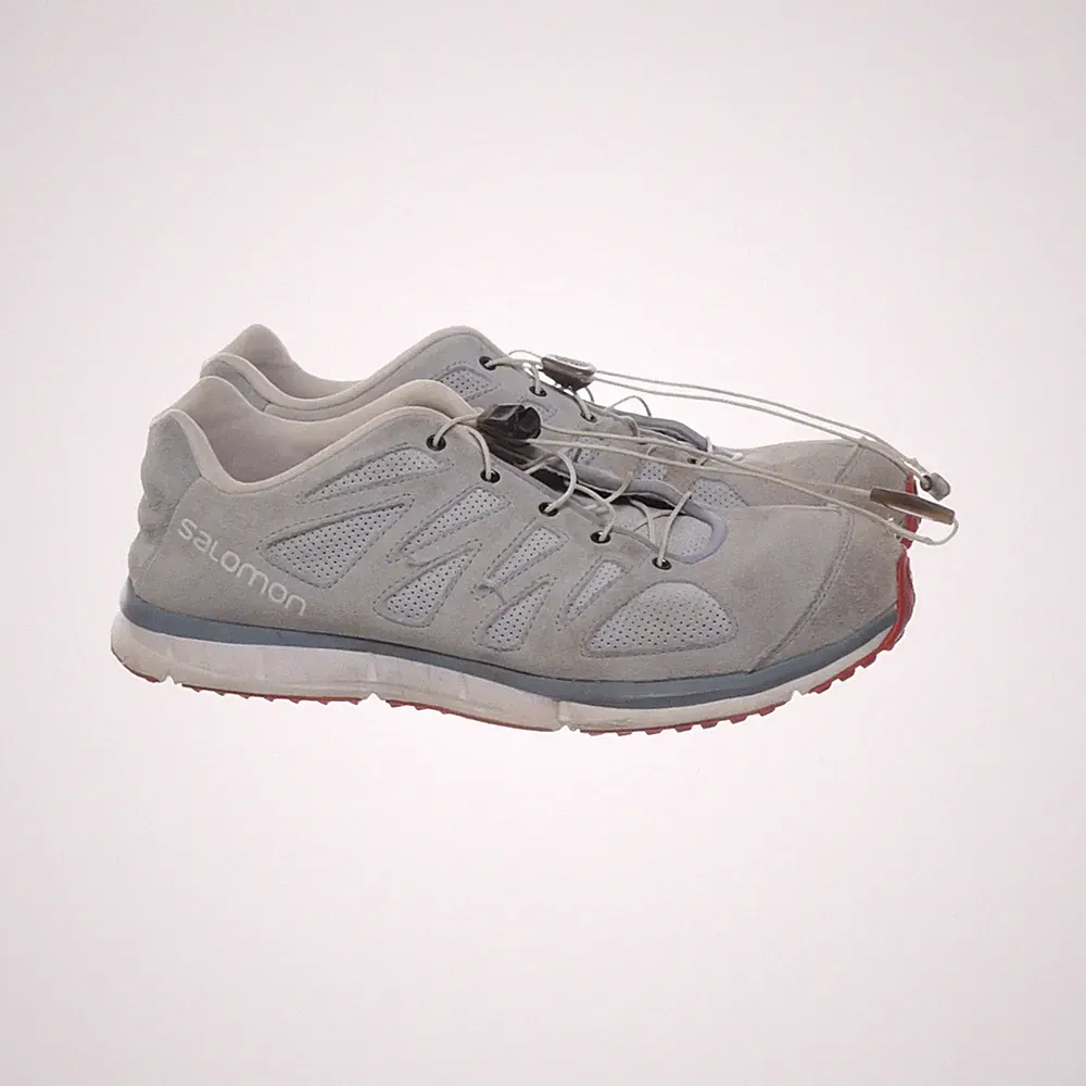 Salomon, Laufschuhe, Größe: 42 2/3, Grau/Rot, Herren #S1k