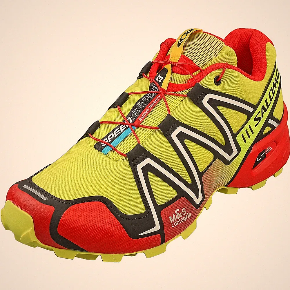 Salomon Speedcross 3 Laufschuhe gelb-rot unisex - 44 2/3 EU