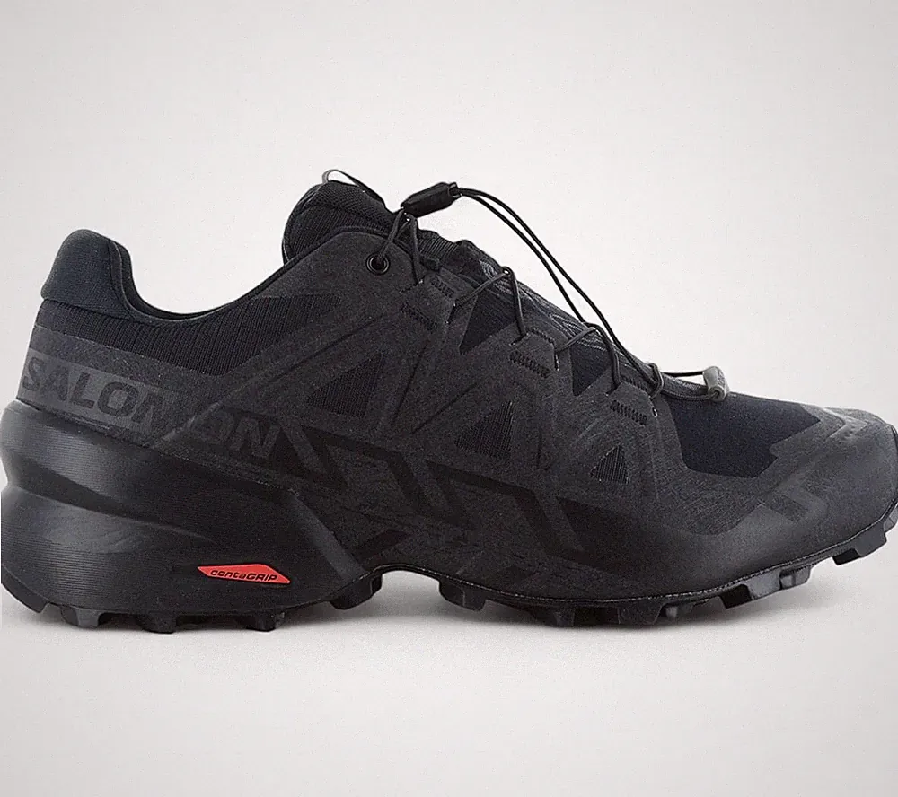 Salomon Speedcross 6 WIDE - Trail-Running Schuhe 417440 Laufschuhe Schwarz NEU