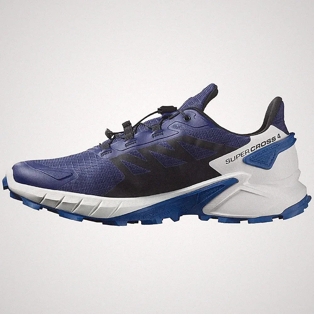 Salomon Supercross Herren, Traillaufschuhe, Blue Print Black Lapis Blue
