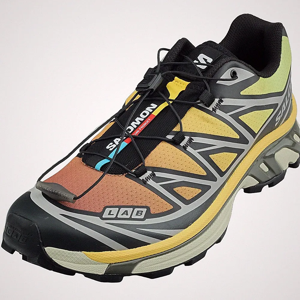 Salomon XT-6 Laufschuhe in Schwarz und Gelb für Damen und Herren - 44 2/3 EU
