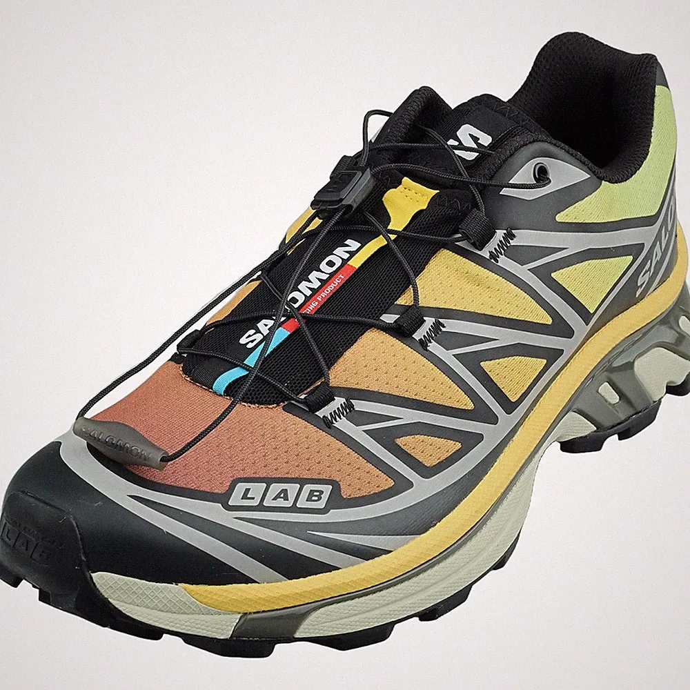 Salomon XT-6 Laufschuhe in Schwarz und Gelb für Damen und Herren - 44 EU