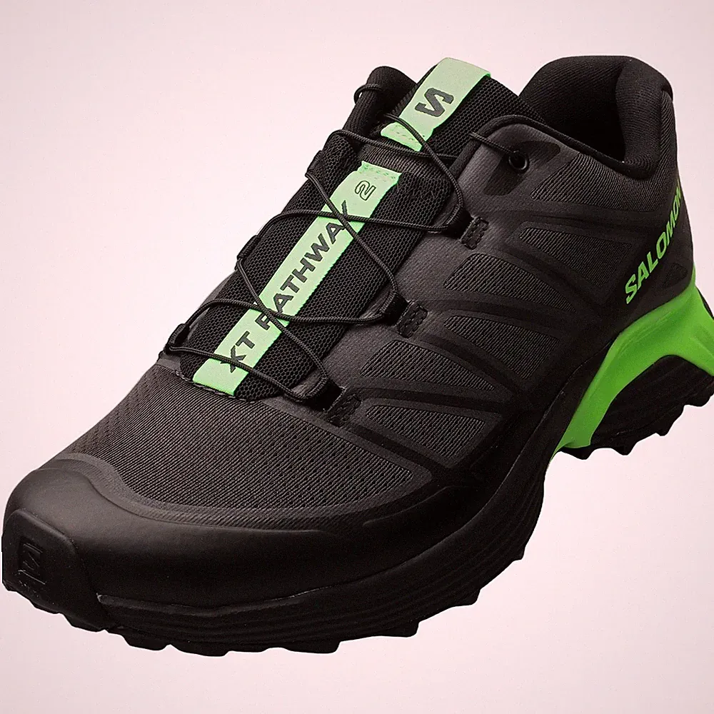 Salomon XT-Pathway 2 Laufschuhe Asphalt Black Green Unisex - 42 2/3 EU