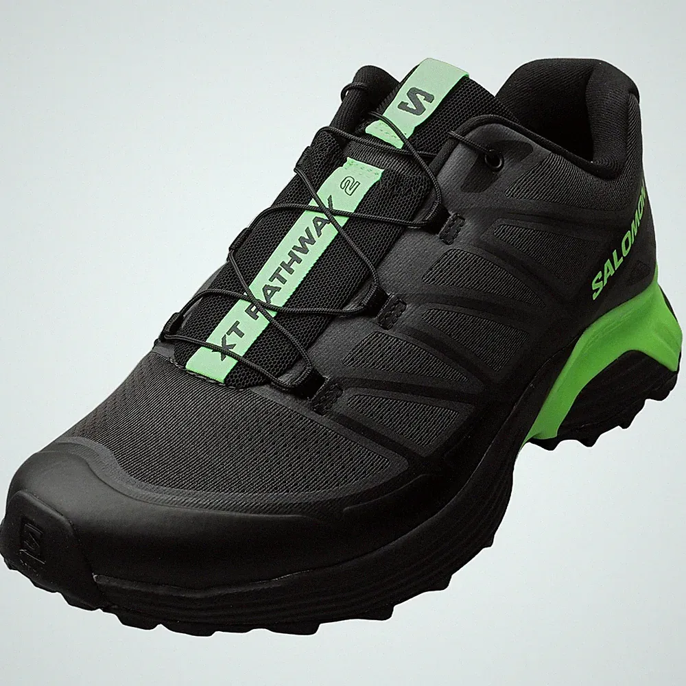 Salomon XT-Pathway 2 Laufschuhe Asphalt Black Green Unisex - 42 2/3 EU