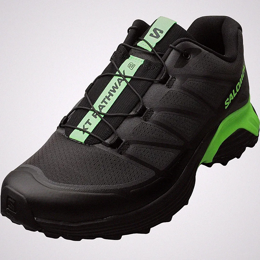 Salomon XT-Pathway 2 Laufschuhe Asphalt Black Green Unisex - 44 EU