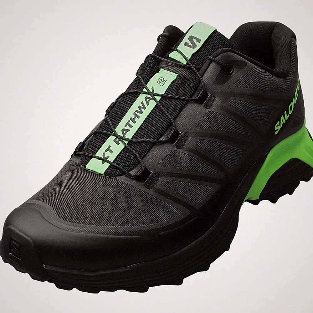 Salomon XT-Pathway 2 Laufschuhe Asphalt Black Green Unisex - 45 1/3 EU