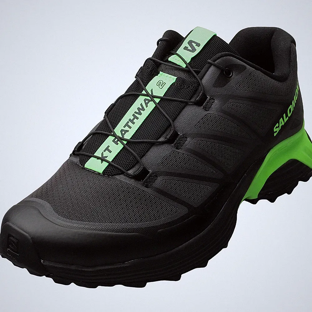 Salomon XT-Pathway 2 Laufschuhe Asphalt Black Green Unisex - 46 EU