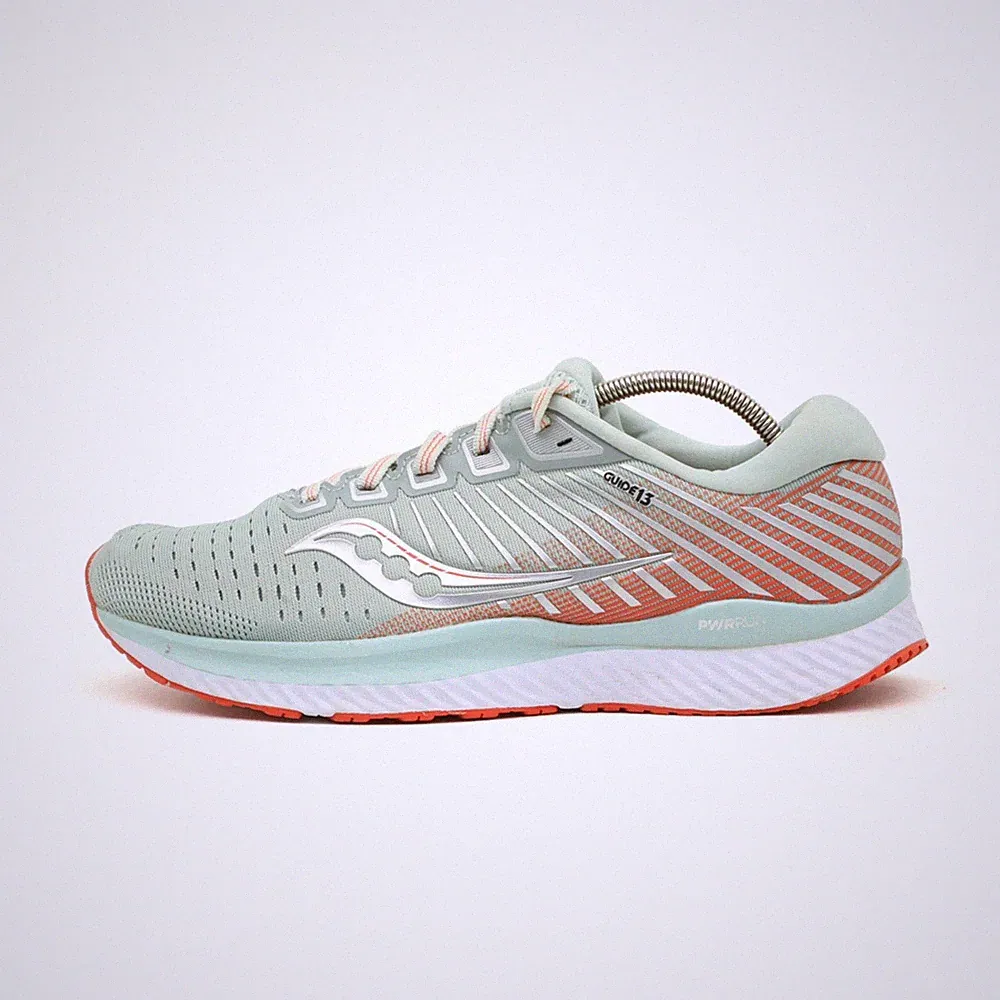 Saucony Damen Guide 13 Schuhe Mintrosa PWRRUN Laufschuhe EU 40,5