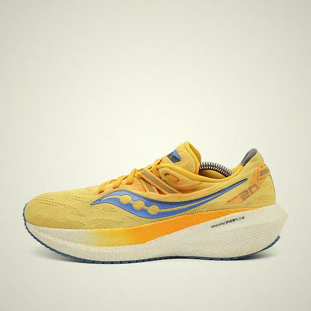 Saucony Damen Triumph 20 Laufschuhe Gelb Textil Atmungsaktiv Laufschuh EU 39