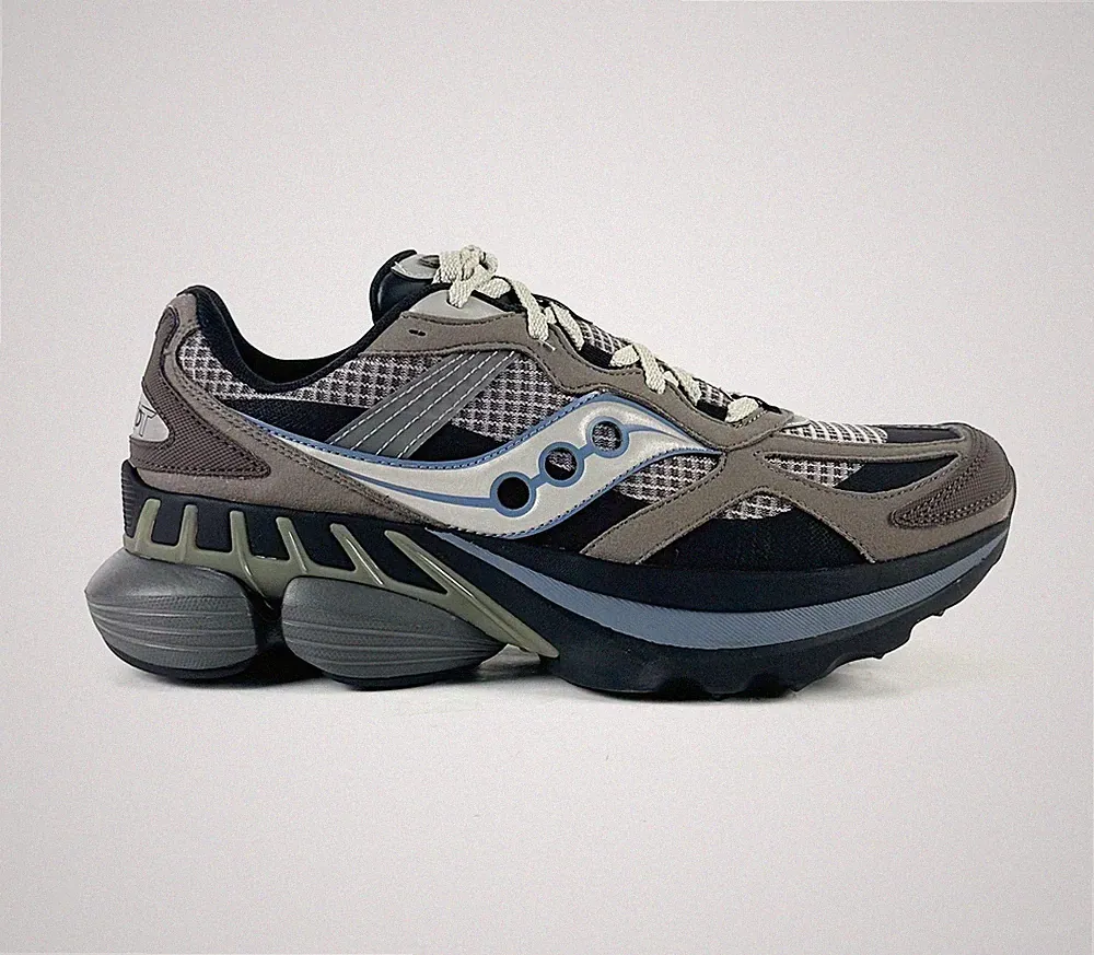 Saucony Grid NXT Marron Argent Herren Laufschuhe (braun/schwarz)