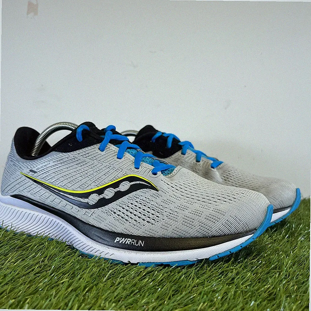 Saucony Guide 14 Schuhe Herren UK 8,5 grau blau Laufschuhe sportlich S20654-55