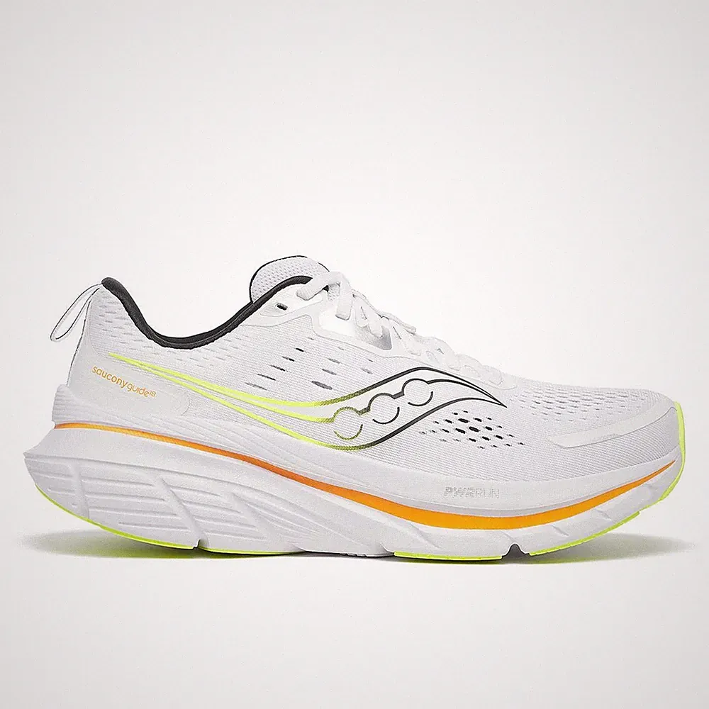 Saucony Guide 18 Men white peel Laufschuhe Joggingschuhe Herren