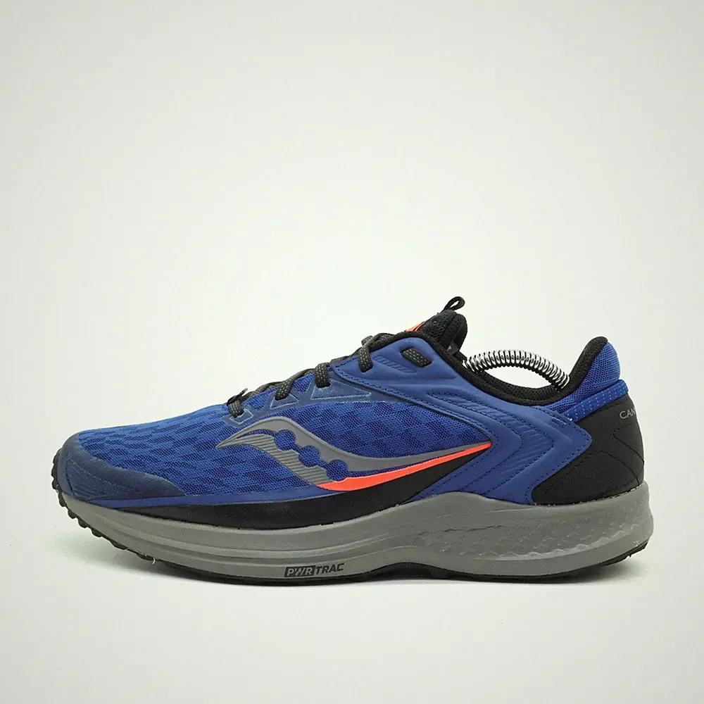 Saucony Herren Canyon TR2 Schuhe Blau Synthetik/Textil Trail Laufschuhe EU 43