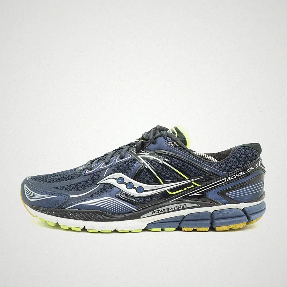 Saucony Herren Echelon 5 Schuhe EU 45 Blau S20277-1WIDE Synthetik, Nylon