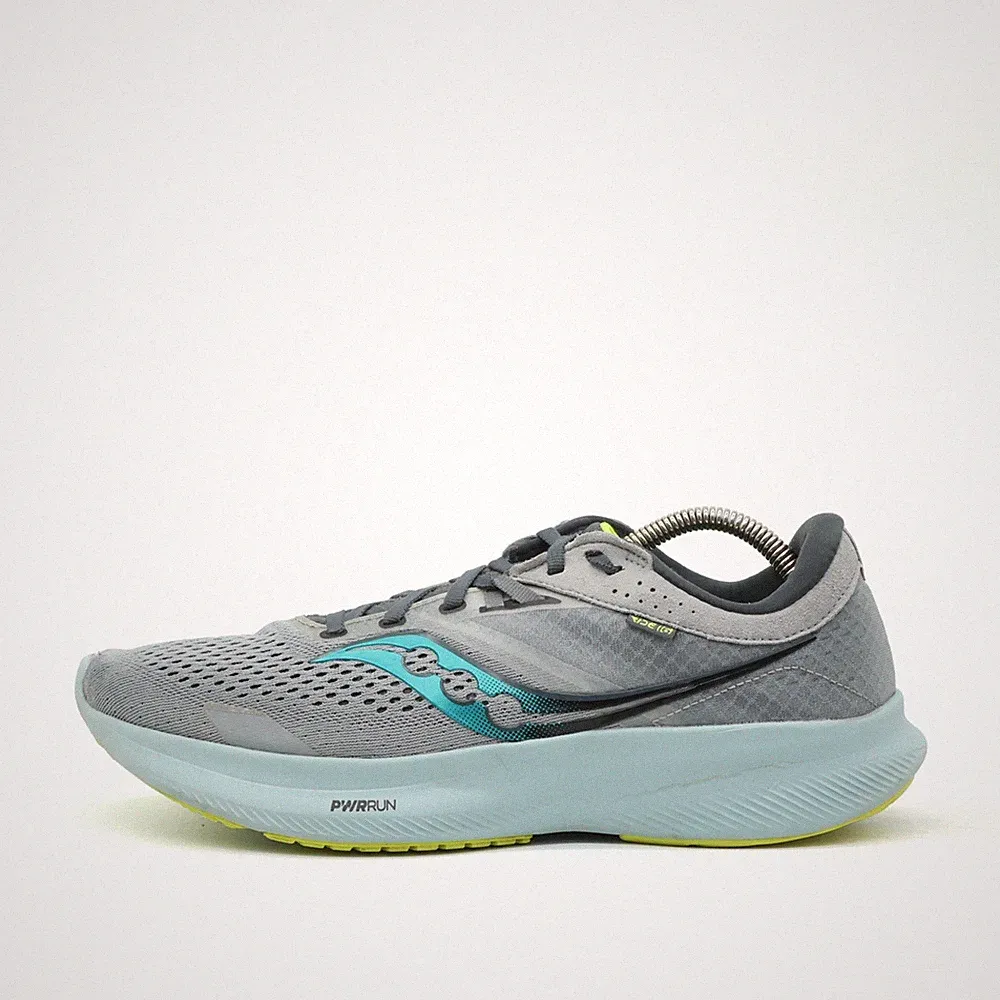 Saucony Herren Endorphin Speed 3 Schuhe Grau Blau Mesh Dämpfung Laufschuh EU 43