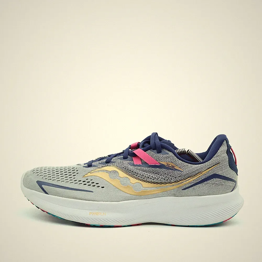 Saucony Herren Endorphin Sportschuh Blau Gold Weiß Leicht Laufschuhe EU 46