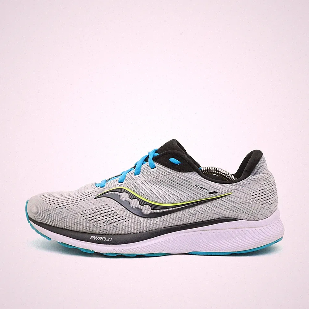 Saucony Herren Guide 14 Sportschuh EU 44 Grau/Blau/Schwarz Atmungsaktiv