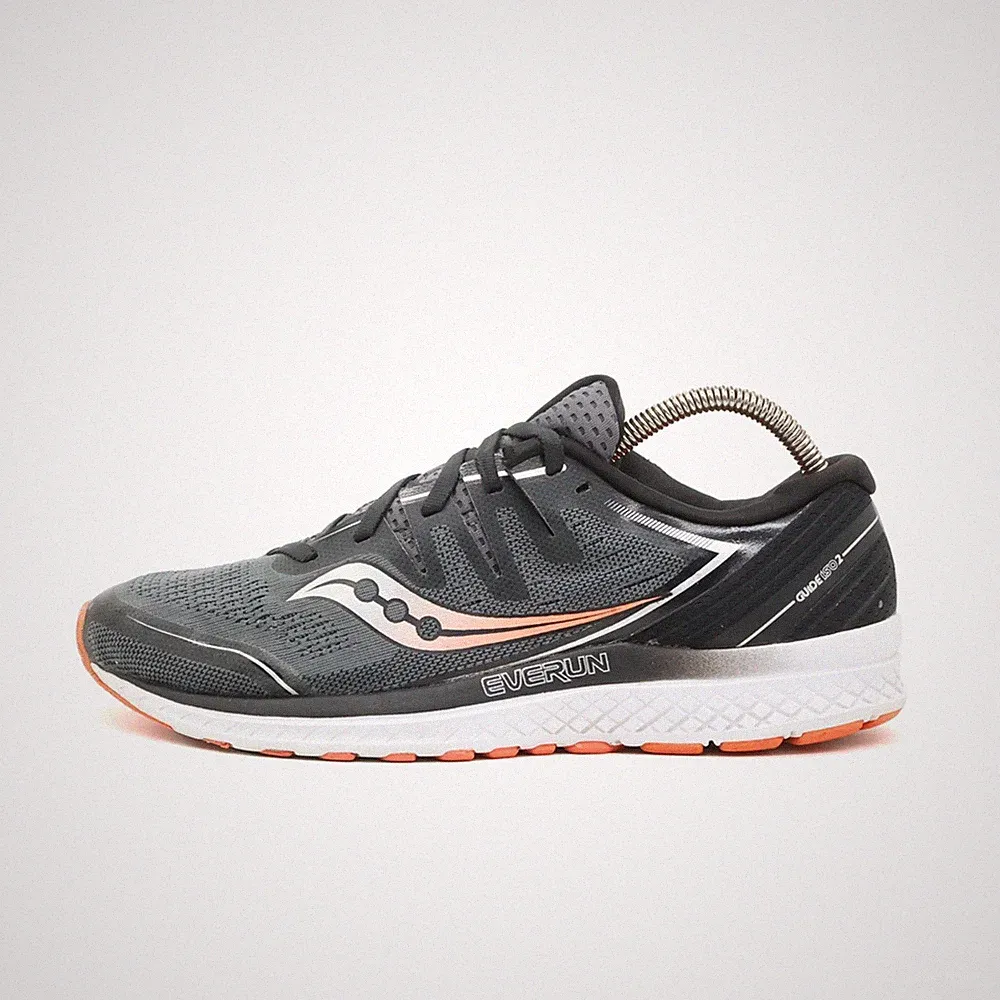 Saucony Herren Guide ISO 2 Schuhe Grau Orange EVERUN Laufschuh EU 41