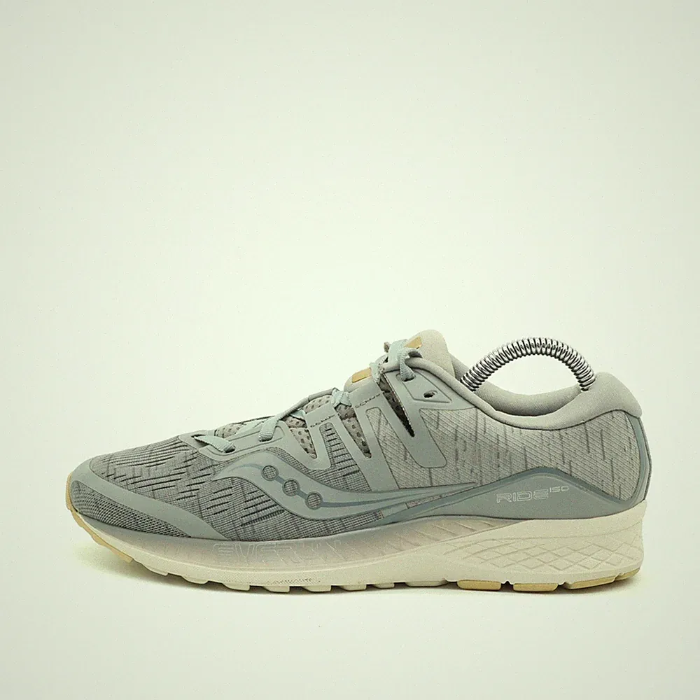 Saucony Herren Ride ISO Sneaker Grau Textil/TPU Low-Top Series Laufschuh EU 41