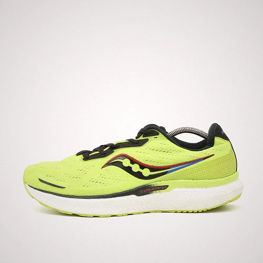 Saucony Herren Triumph 20 Schuhe Gelb Textil Low Top Dämpfung Laufschuh EU 46