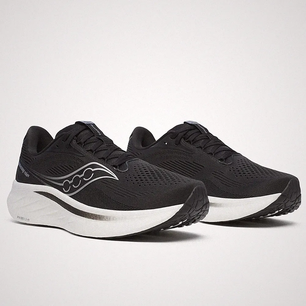 SAUCONY Laufschuhe Ride 18 (Herren) S21000-100 Farbe: Schwarz/Weiß