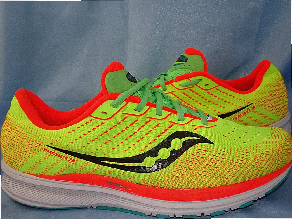 SAUCONY RIDE 13 HERREN LAUFSCHUHE Gr 45 SNEAKER ENDORPHIN ELITE PRO NEON BB3