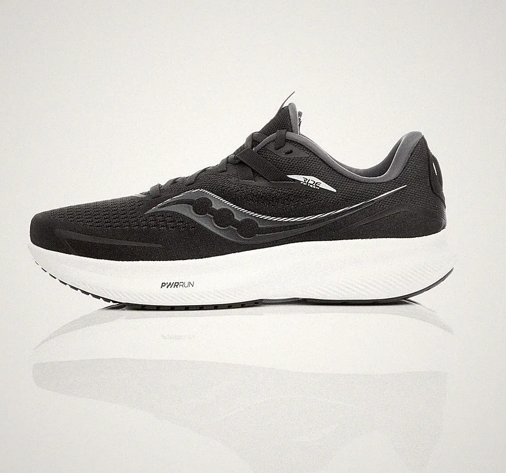 Saucony Ride 15 Herren Sportschuhe Laufschuhe Fitnessschuhe Turnschuhe schwarz