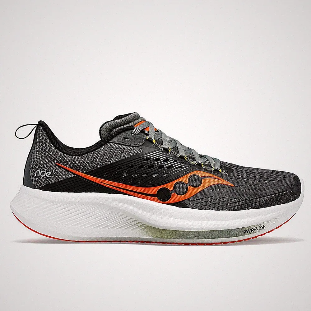Saucony Ride 17 Men shadow pepper Laufschuhe Joggingschuhe Herren