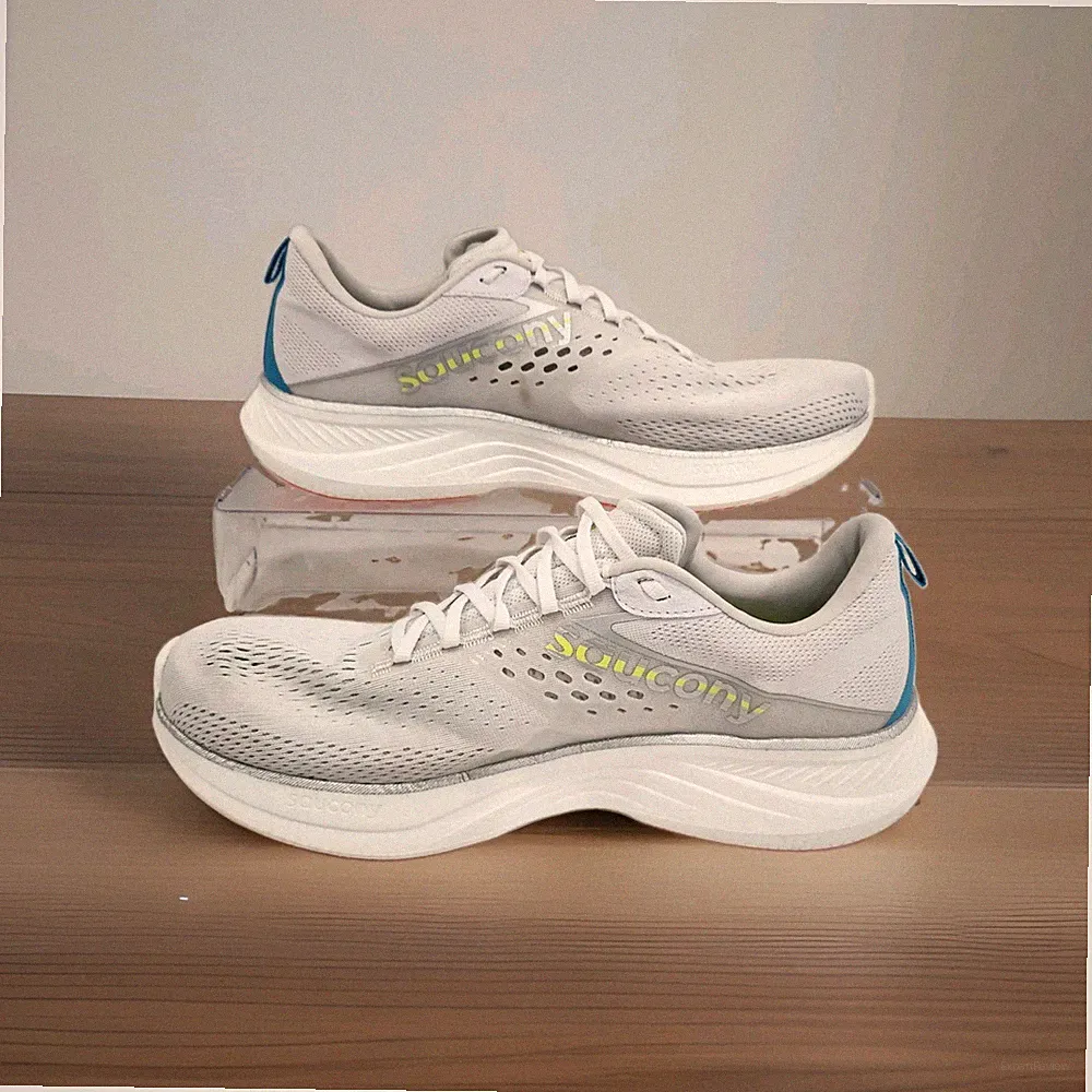 Saucony Ride 17 Sneakers Mens 13 Grey White Running Athletic Shoes S20924-218