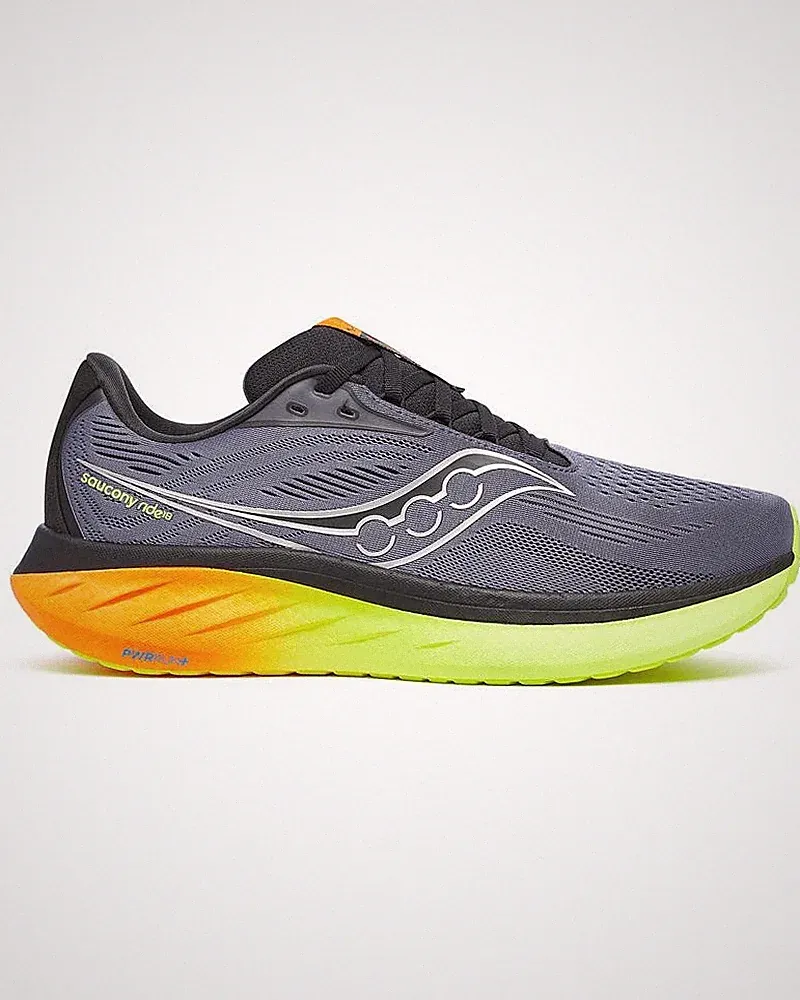 Saucony Ride 18 Herren Laufschuhe Grau Gelb MPN S21000-99