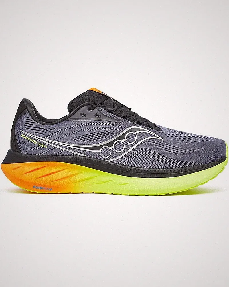 Saucony Ride 18 Herren Laufschuhe Grau Gelb MPN S21000-99