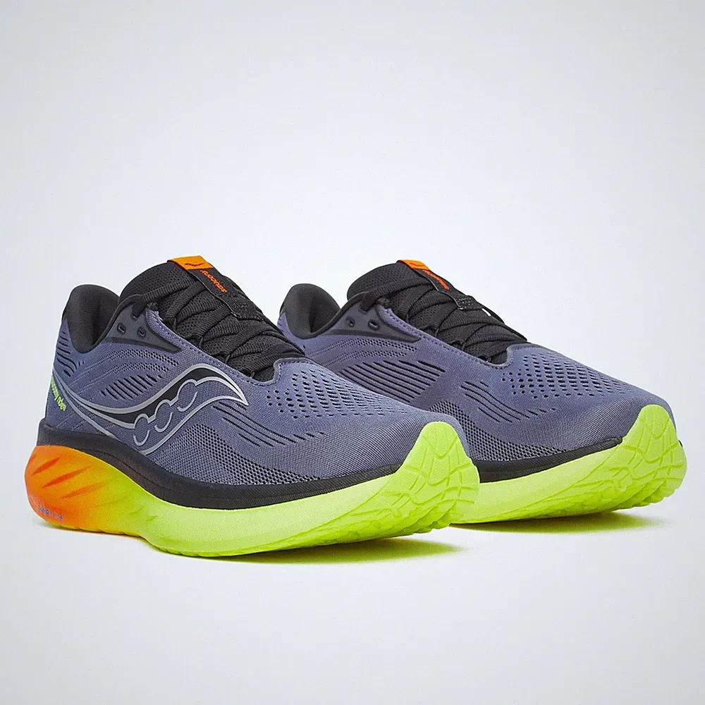 Saucony Ride 18 Herren Laufschuhe Neutral Cushioning SHADOW VIZI S21000 99