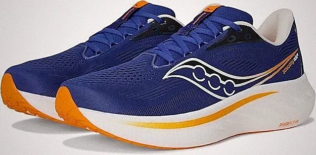 Saucony Ride 18 Herren Laufschuhe Neutral Sneaker Blau UK 11,5
