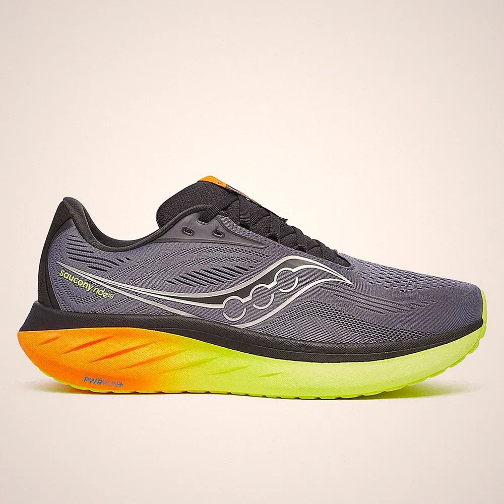Saucony Ride 18 Men shadow vizi Laufschuhe Joggingschuhe Herren