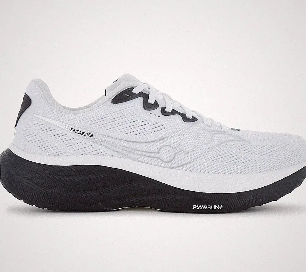 Saucony Ride 19 M - Herren Laufschuhe Straße Running Schuhe S21055-103 Weiß NEU