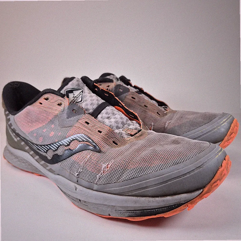 Saucony Turnschuhe Größe 13 Herren grau Peregrine 11 Laufen Trail Schuhe