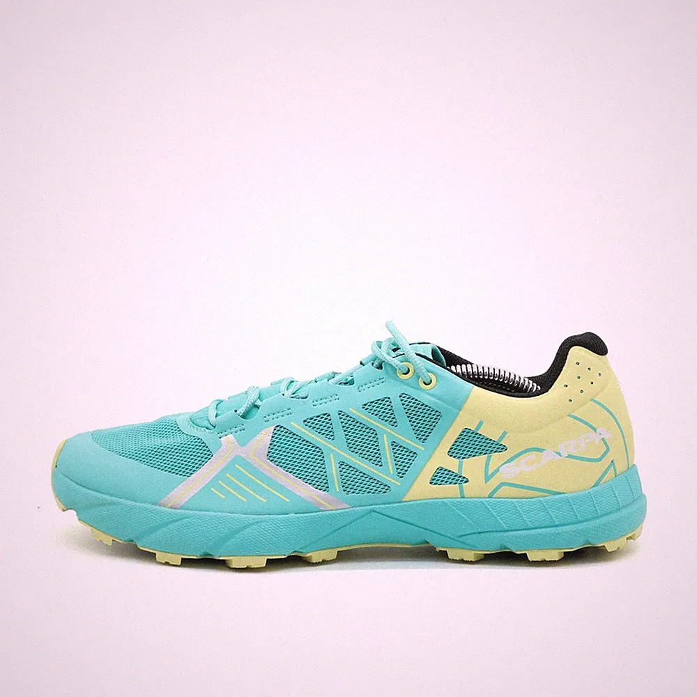 Scarpa Damen Spin WMN Laufschuh Türkis Gelb Leicht Trailrunningschuhe EU 40
