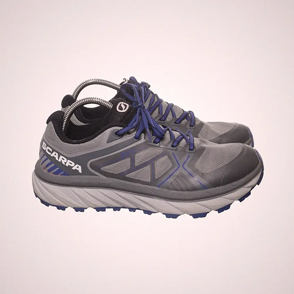 Scarpa, Laufschuhe, Größe: 42 1/2, model: spin infinity gtx, Grau/Blau #Azy