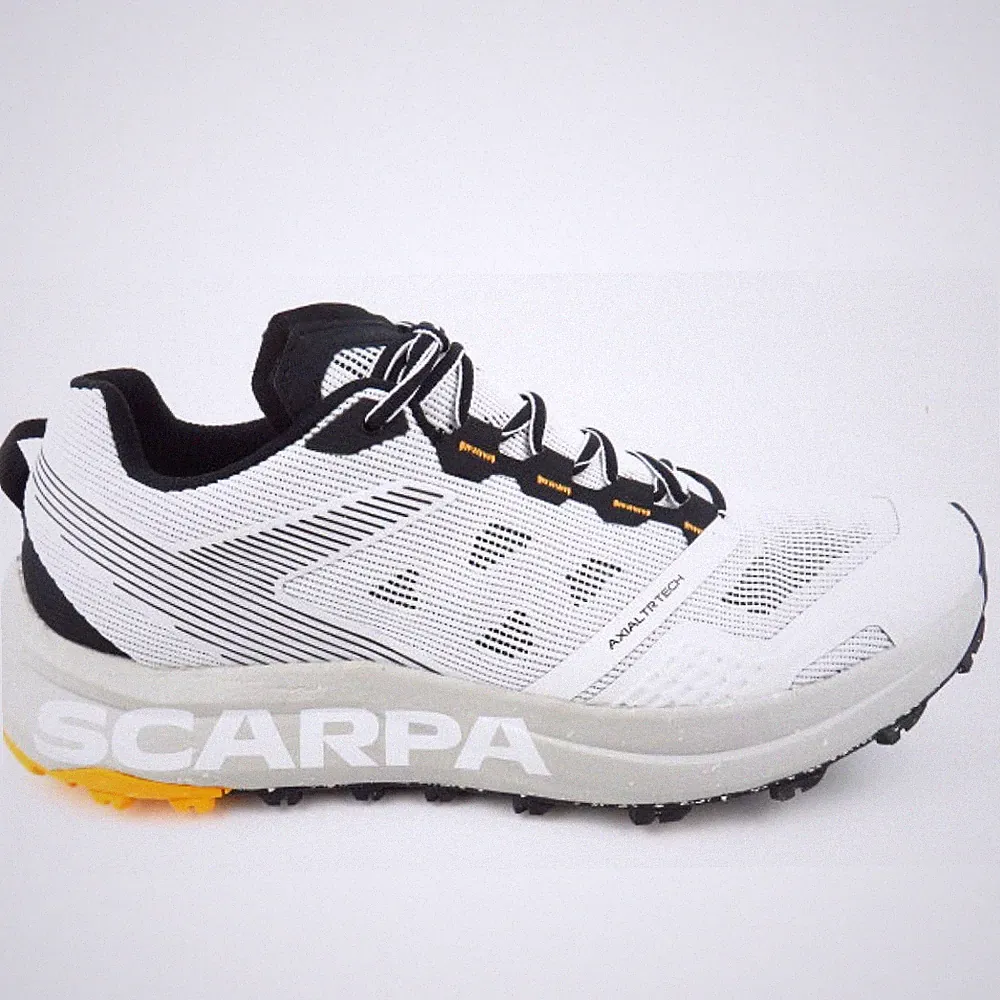 Scarpa Spin Planet white saffron Herren Laufschuh Trail in Weiß