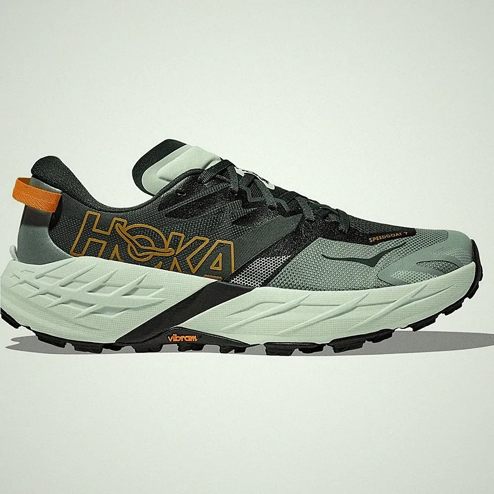 Schuhe Lauf Herren Hoka One One Speedgoat 7 1171928BFS Schwarz-Weiß