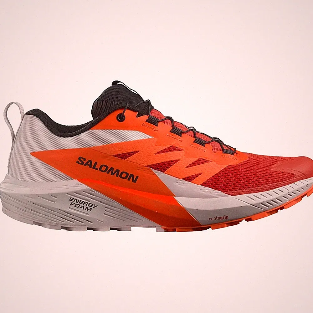 Schuhe Lauf Herren Salomon Sense Ride 5 L47046200 Orangefarbig-Weiß