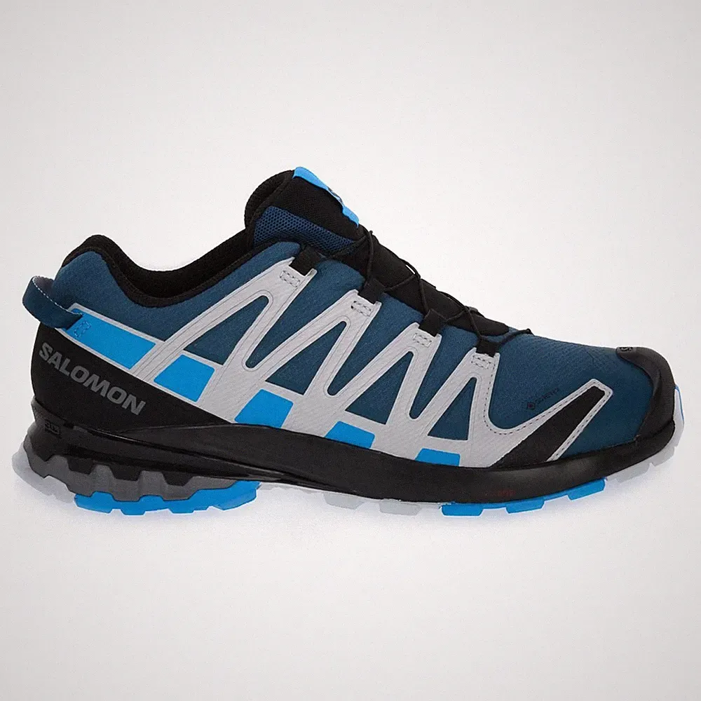 Schuhe Lauf Herren Salomon XA Pro 3D V8 Gtx 416292 Schwarz-Blau-Hellblau