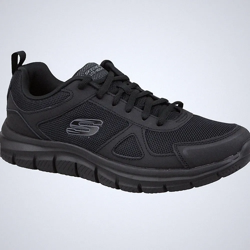 Schuhe Lauf Herren Skechers Trackscloric 52631BBK Schwarz